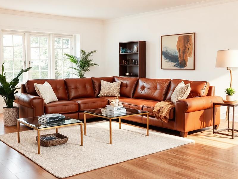 Leather Sectional Sofa — Great Shape